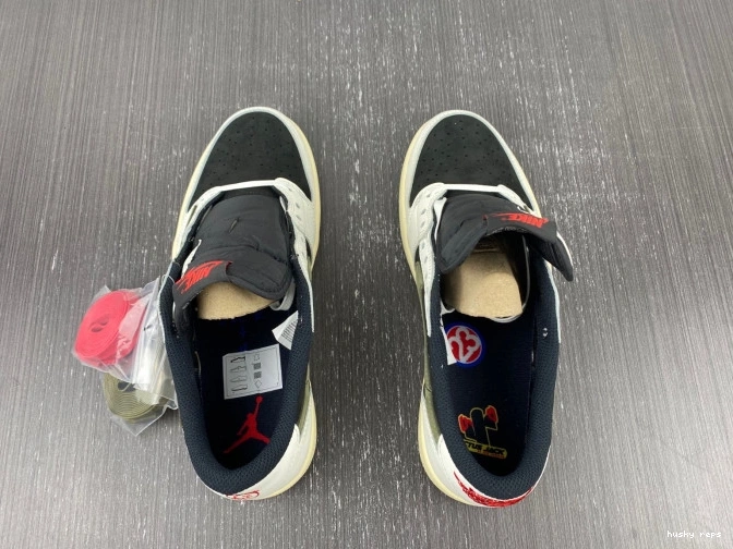 Cheap Husky Air Scott OG Olive 1 Low Travis Jordan DZ4137-106 x WMNS 0714